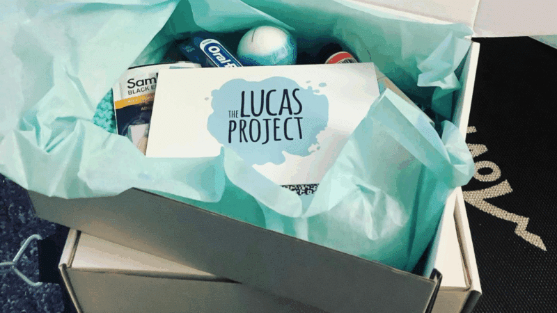 photo of the Care packages from The Lucas Project