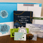 Care packages from The Lucas Project. Featuring five distinct packages you can choose from when you nominate a caregiver.